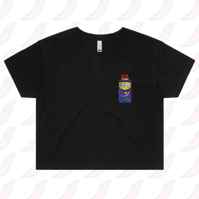 XS / Black WD-420 🍀 –  Women's Crop Top