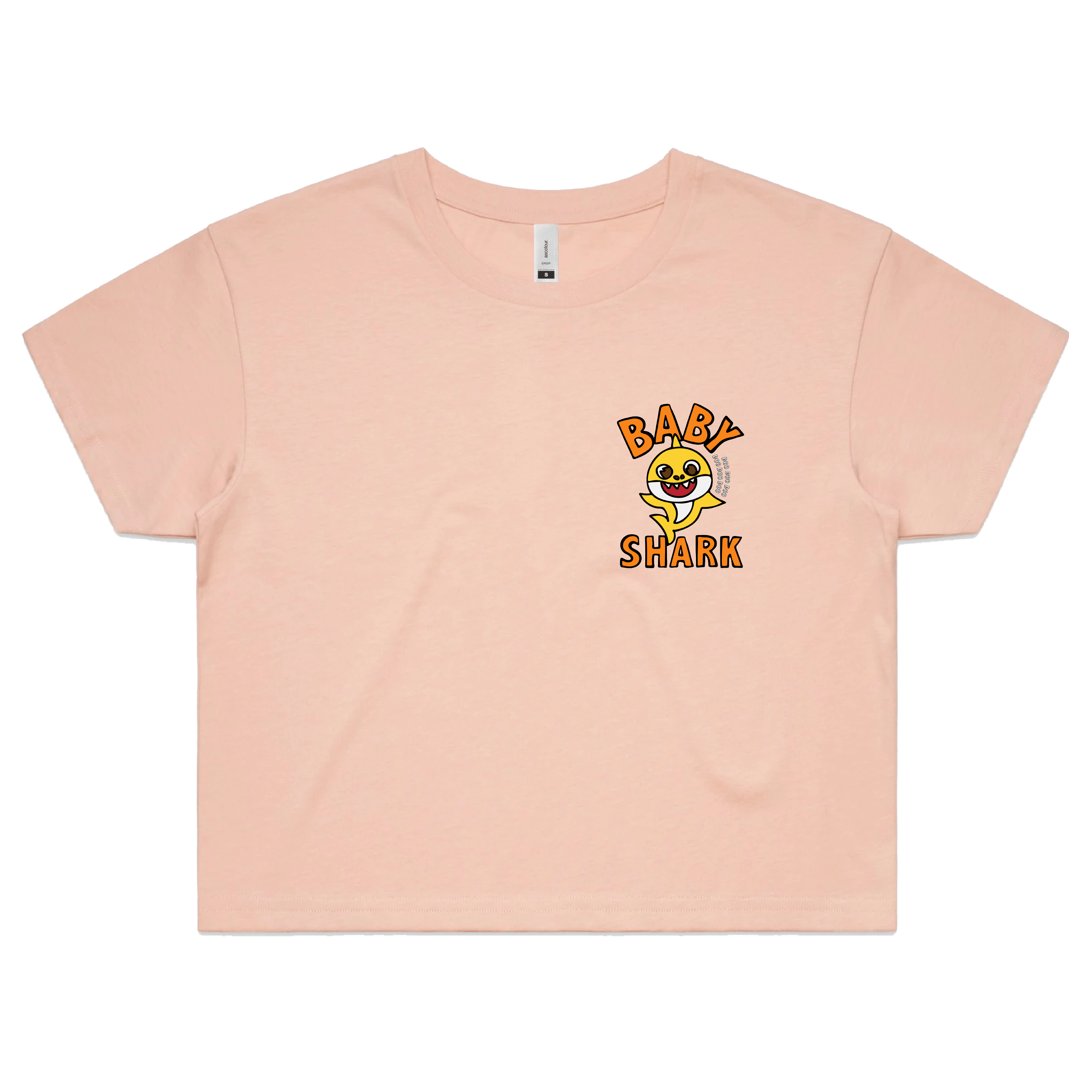 XS / Pink Baby Shark 🦈 - Women's Crop Top