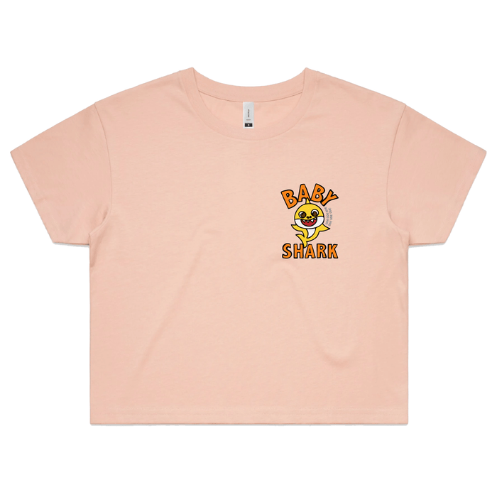 XS / Pink Baby Shark 🦈 - Women's Crop Top