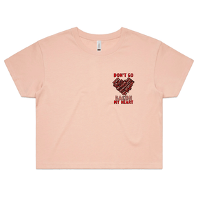 XS / Pink Bacon My Heart 🥓❤️- Women's Crop Top