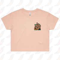 XS / Pink Big Barry Christmas 🍆🎄- Women's Crop Top