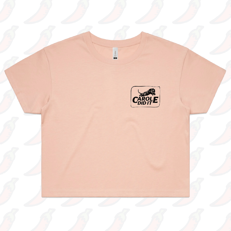 XS / Pink Carole Did It 🥩 - Women's Crop Top