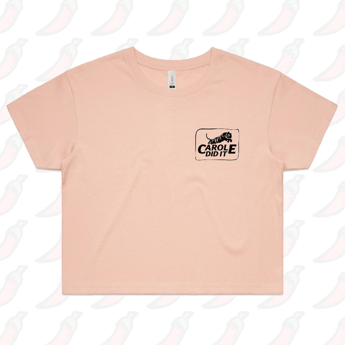 XS / Pink Carole Did It 🥩 - Women's Crop Top
