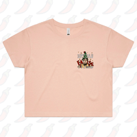 XS / Pink Dwight Christmas 👩‍🌾🎄- Women's Crop Top