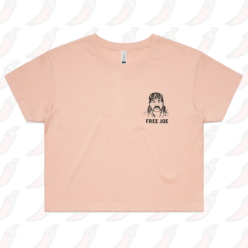 XS / Pink Free Joe 🚔 - Women's Crop Top