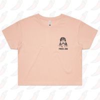 XS / Pink Free Joe 🚔 - Women's Crop Top