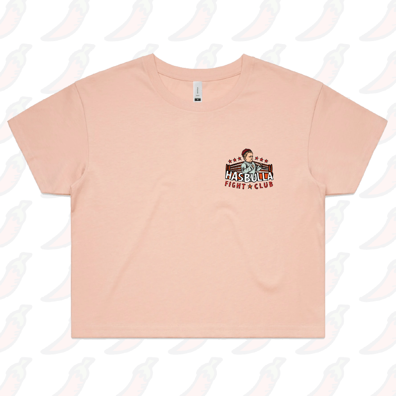 XS / Pink Hasbulla Fight Club 🥊 - Women's Crop Top