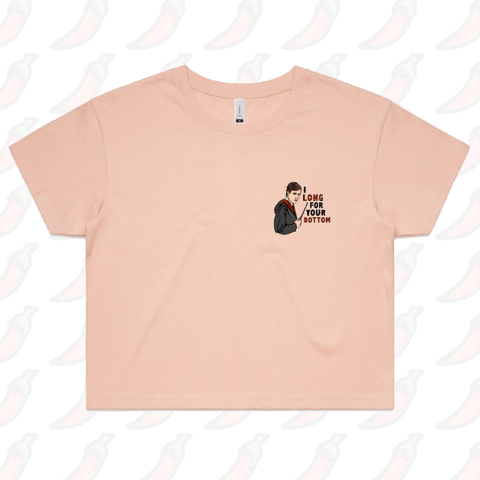 XS / Pink I Long for your Bottom 🍑⚡- Women's Crop Top