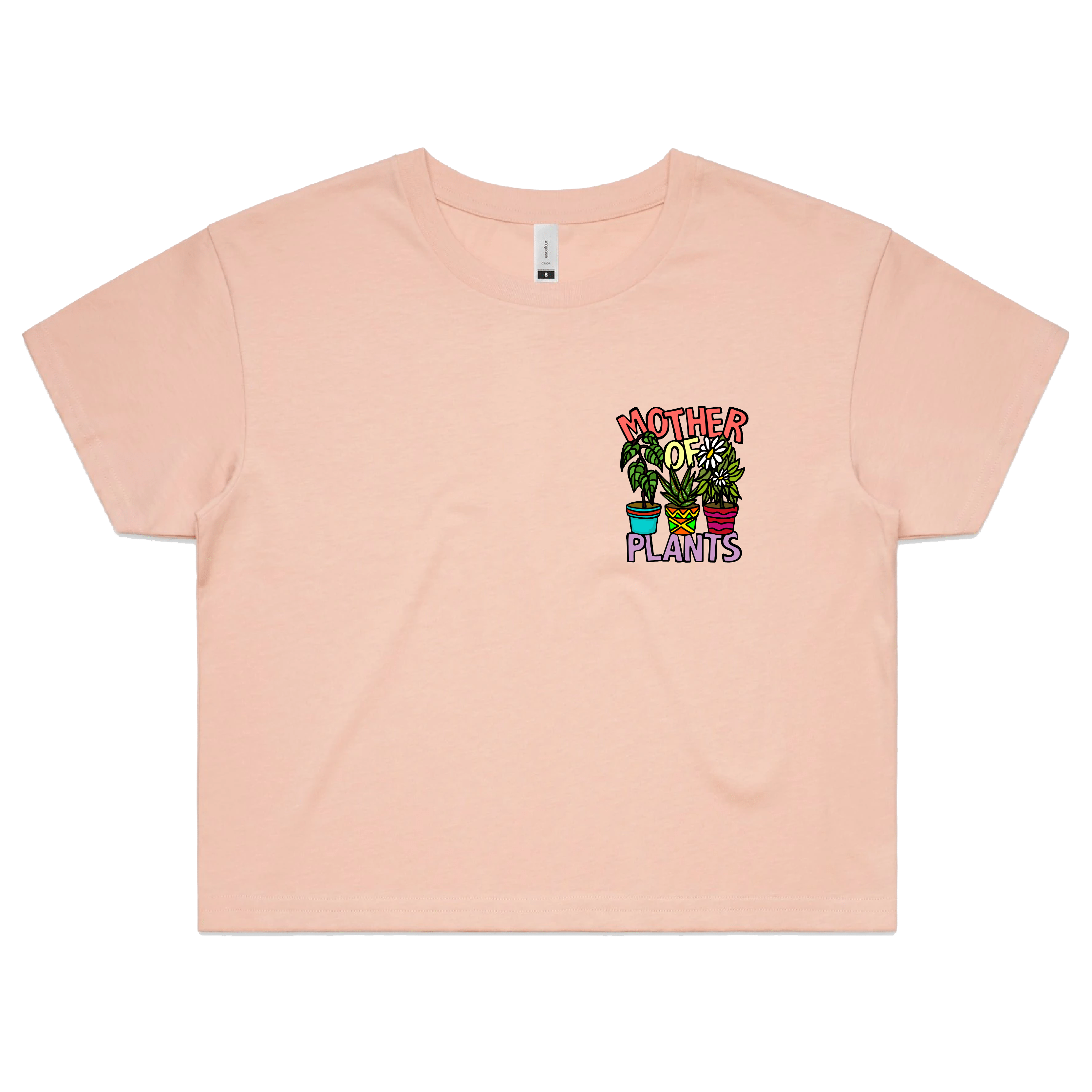 XS / Pink Mother Of Plants 🌱🎍 – Women's Crop Top