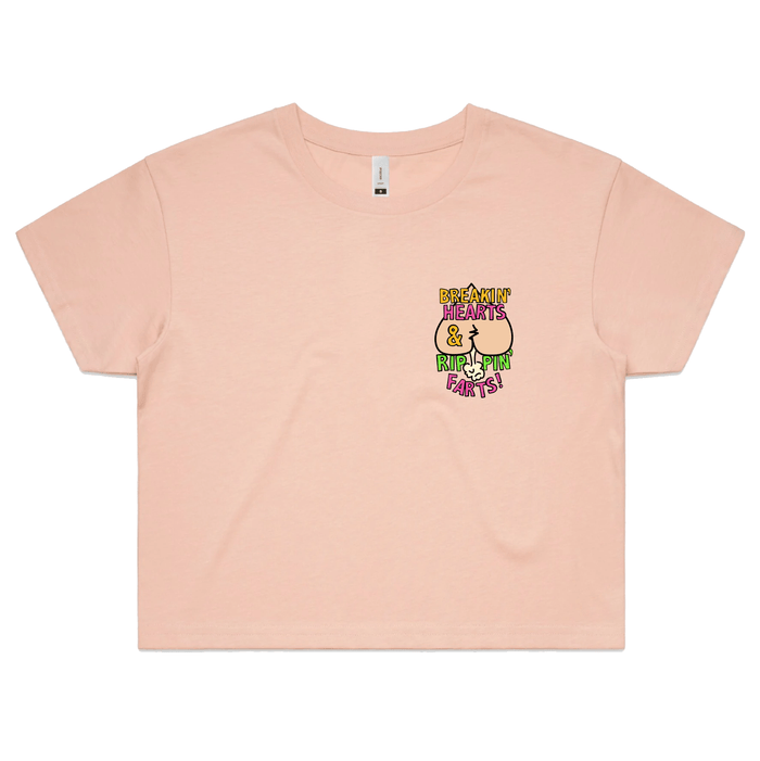 XS / Pink Rippin Farts 💔💨 - Women's Crop Top