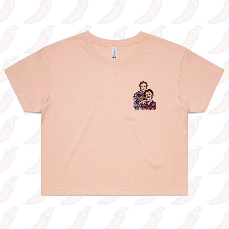 XS / Pink Step Brothers 👨🏽‍🤝‍👨🏻 - Women's Crop Top