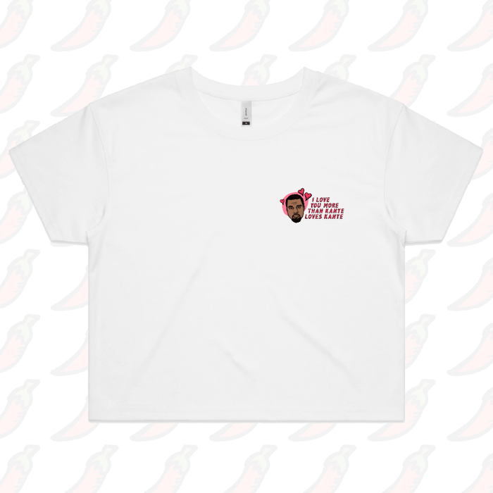 XS / White Kanye Love 🙌🏿 - Women's Crop Top