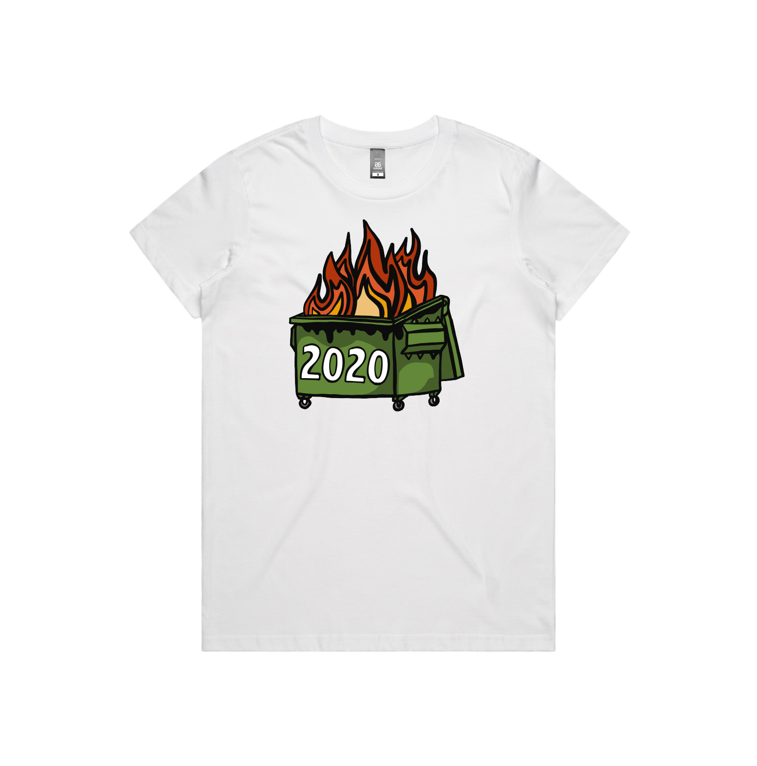 XS / White / Large Front Design 2020 Dumpster Fire 🗑️ - Women's T Shirt