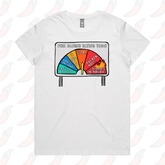 XS / White / Large Front Design Aussie Fire Danger Rating 🚒 - Women's T Shirt