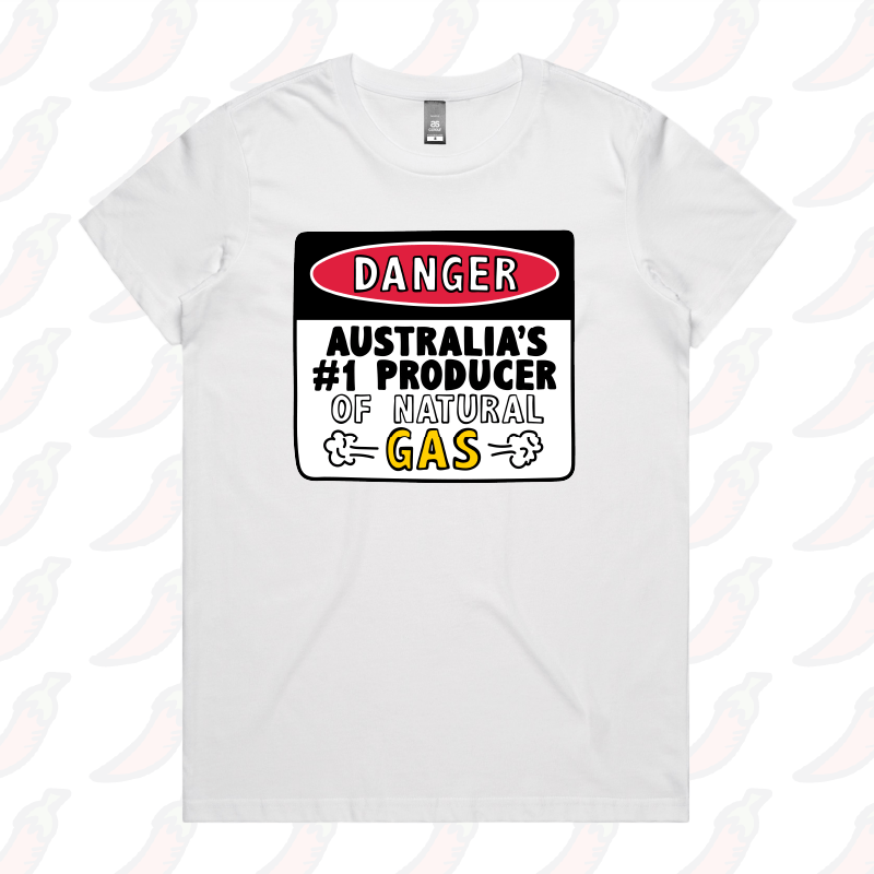 XS / White / Large Front Design Australian Gas Producer 💨 – Women's T Shirt