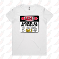 XS / White / Large Front Design Australian Gas Producer 💨 – Women's T Shirt