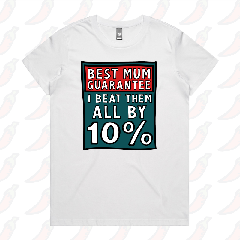 XS / White / Large Front Design Best Mum Guarantee 🔨 - Women's T Shirt