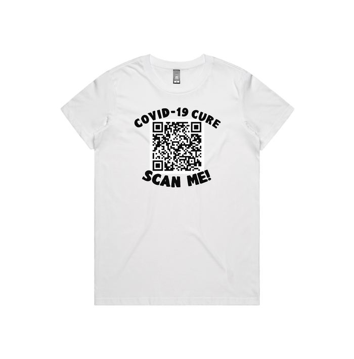 XS / White / Large Front Design Big Barry UNCENSORED QR Prank 🍆 - Women's T Shirt