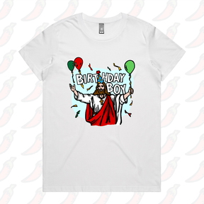 XS / White / Large Front Design Birthday Boy Christmas 🎉🎄- Women's T Shirt