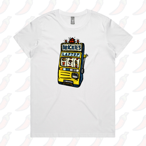 XS / White / Large Front Design Brickie’s Laptop 🎰 -  Women's T Shirt