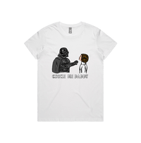 XS / White / Large Front Design Choke Me Daddy 😲 - Women's T Shirt