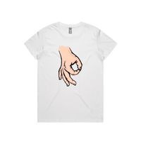 XS / White / Large Front Design Circle Game 👊 - Women's T Shirt