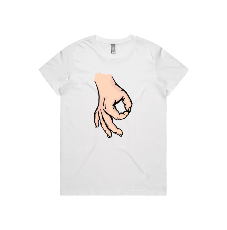 XS / White / Large Front Design Circle Game 👊 - Women's T Shirt