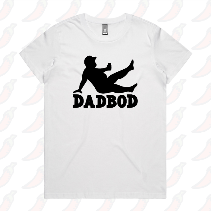 XS / White / Large Front Design Dad Bod 💪 – Women's T Shirt