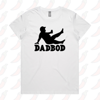 XS / White / Large Front Design Dad Bod 💪 – Women's T Shirt
