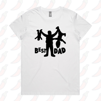 XS / White / Large Front Design Dad’s Day Care 👨‍🍼 – Women's T Shirt
