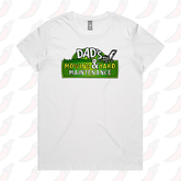 XS / White / Large Front Design Dad’s Mowing Company 👍 –  Women's T Shirt