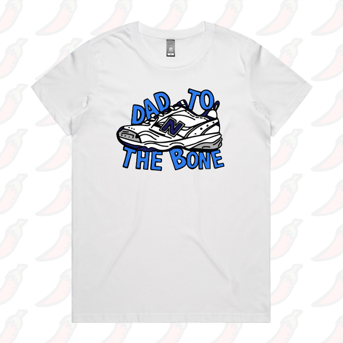 XS / White / Large Front Design Dad To The Bone 👟 – Women's T Shirt