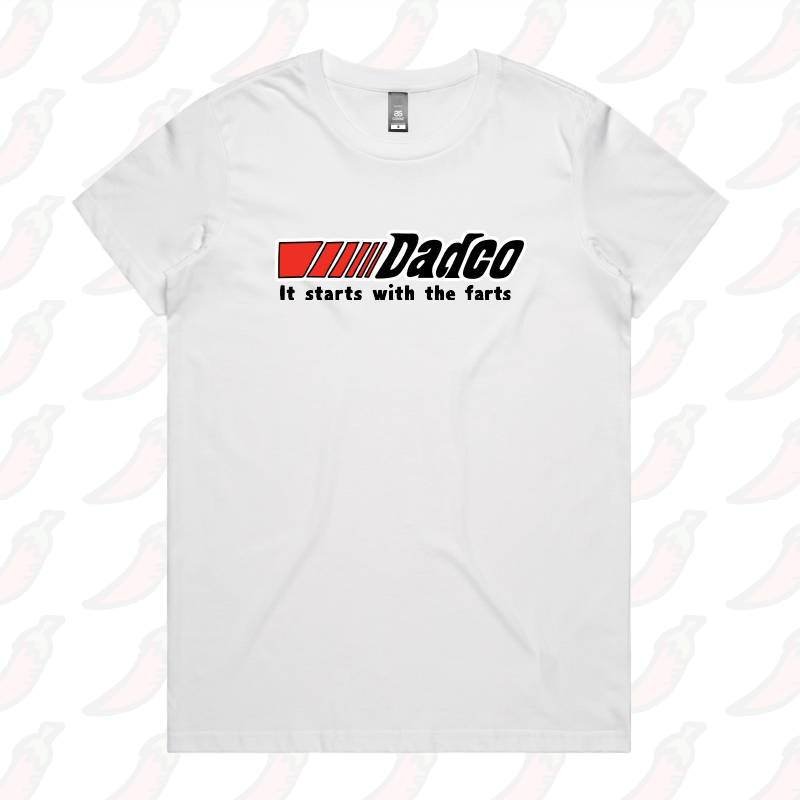 XS / White / Large Front Design Dadco 🔧💨 –  Women's T Shirt