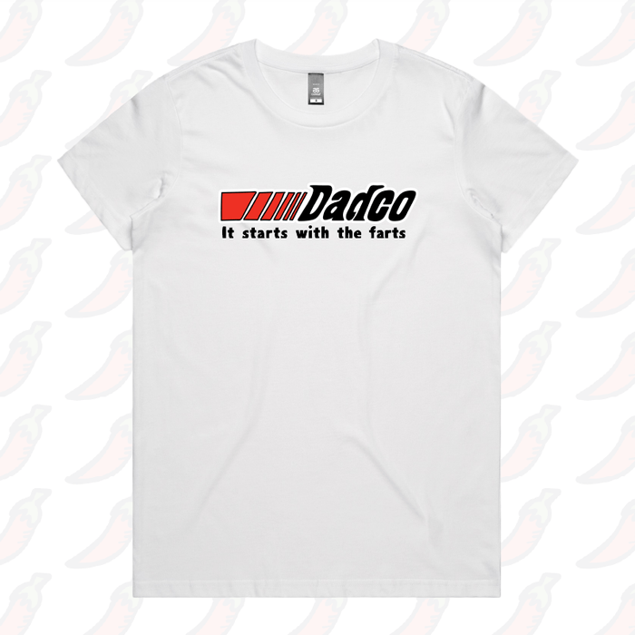 XS / White / Large Front Design Dadco 🔧💨 –  Women's T Shirt