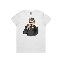 XS / White / Large Front Design DiCaprio Gatsby Cheers 🍸 - Women's T Shirt
