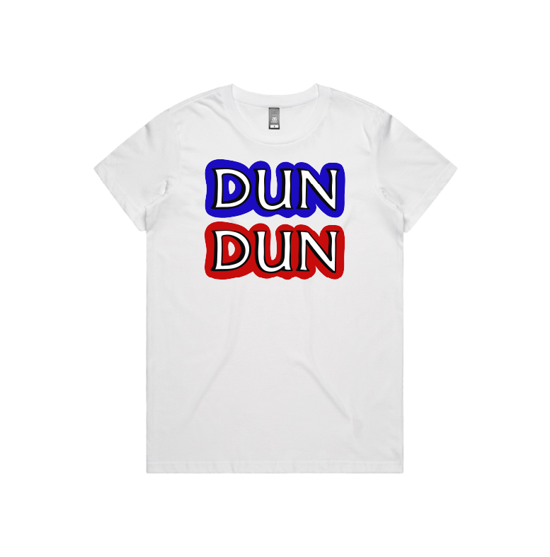 XS / White / Large Front Design Dun Dun 🚔 - Women's T Shirt