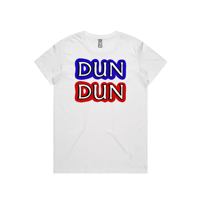 XS / White / Large Front Design Dun Dun 🚔 - Women's T Shirt