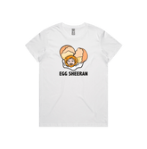 XS / White / Large Front Design Egg Sheeran 🥚 - Women's T Shirt