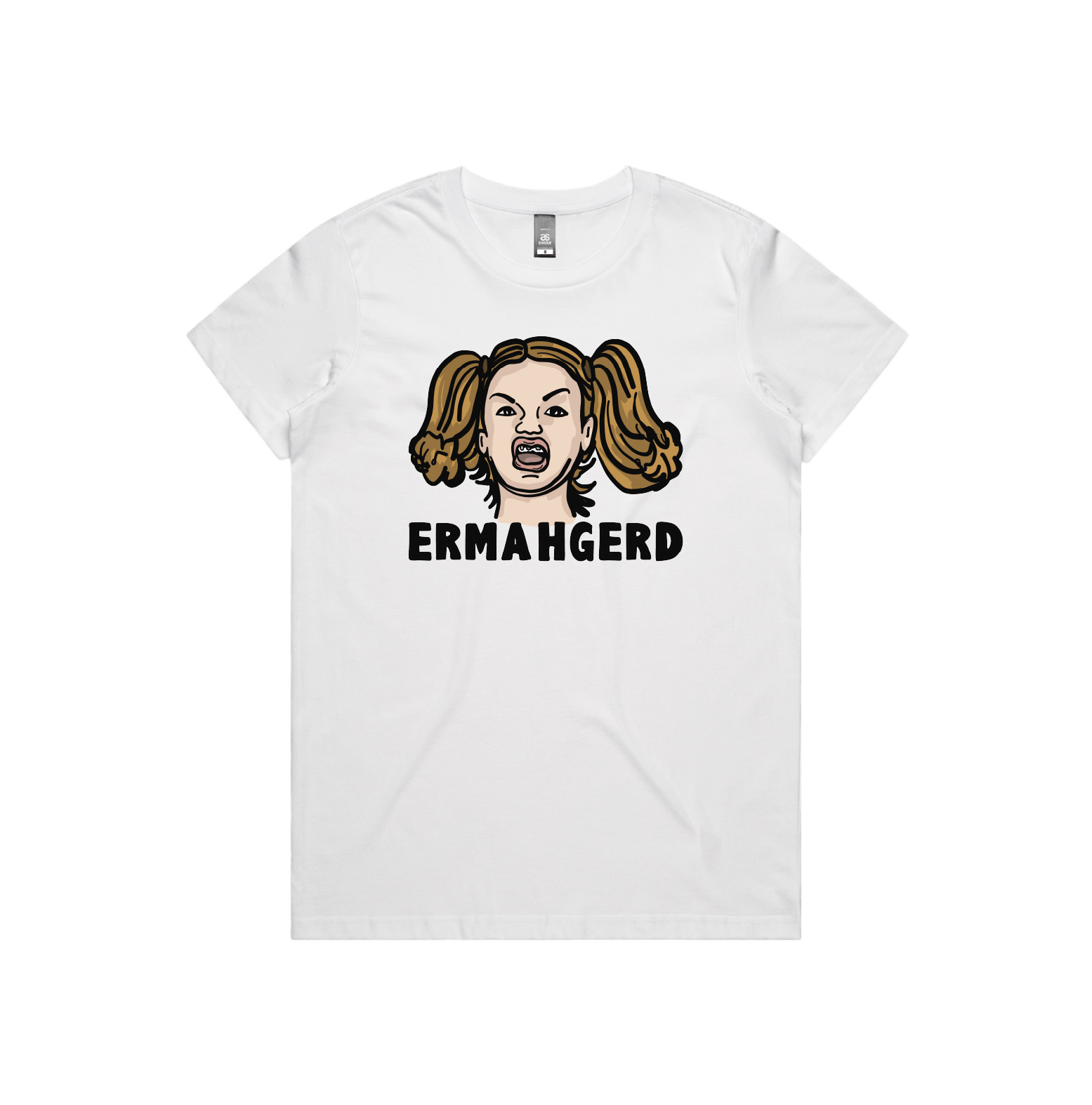 XS / White / Large Front Design Ermahgerd! 🤓 - Women's T Shirt