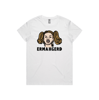 XS / White / Large Front Design Ermahgerd! 🤓 - Women's T Shirt