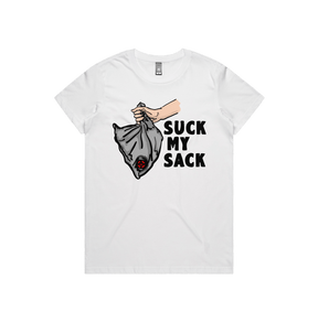 XS / White / Large Front Design Goon Sack 🍷 - Women's T Shirt