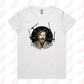 XS / White / Large Front Design Hello There! 👋 - Women's T Shirt