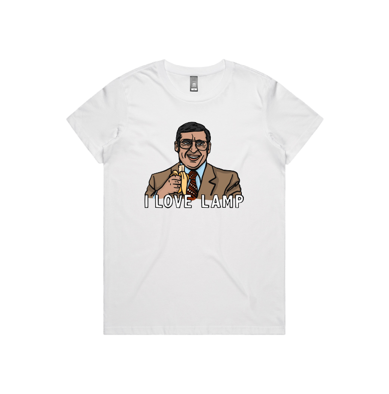 XS / White / Large Front Design I Love Lamp ❤️ - Women's T Shirt