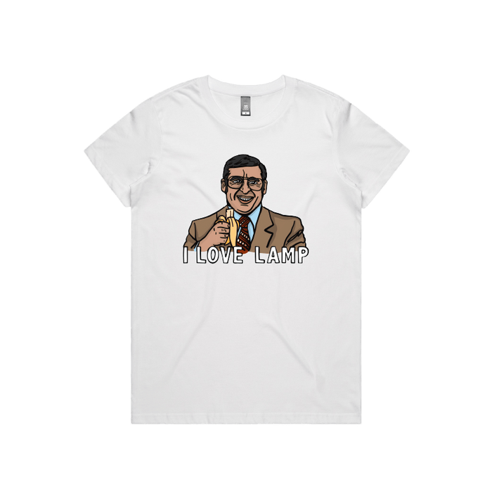 XS / White / Large Front Design I Love Lamp ❤️ - Women's T Shirt