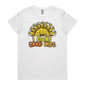 XS / White / Large Front Design I Make Good Kids 👩‍👧‍👦 – Women's T Shirt