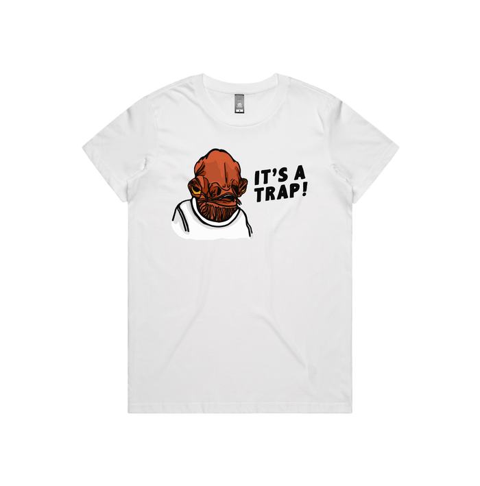 XS / White / Large Front Design It's a Trap ❗ - Women's T Shirt
