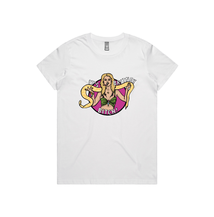 XS / White / Large Front Design It's Britney 🐍 - Women's T Shirt