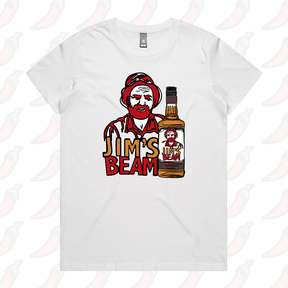 XS / White / Large Front Design Jim’s Beam 🥃👍 – Women's T Shirt