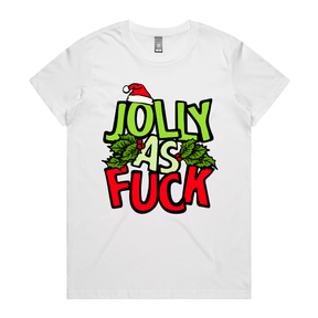 XS / White / Large Front Design Jolly As 🎄🌟 –  Women's T Shirt