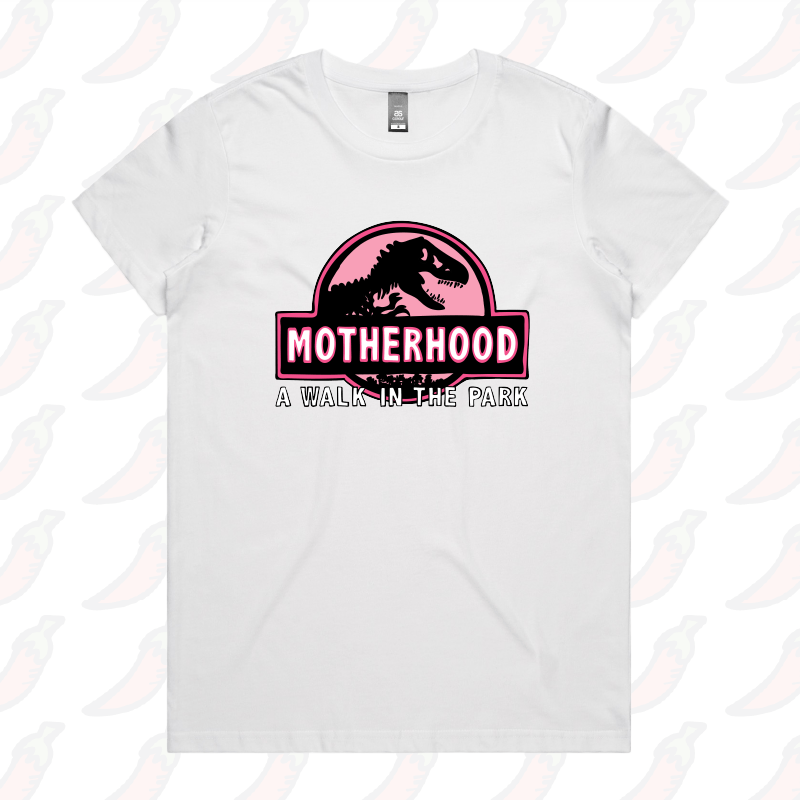 XS / White / Large Front Design Jurassic Mum 🦖 - Women's T Shirt